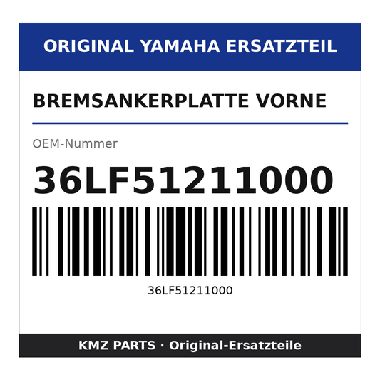 Yamaha Bremsankerplatte vorne 36LF51211000