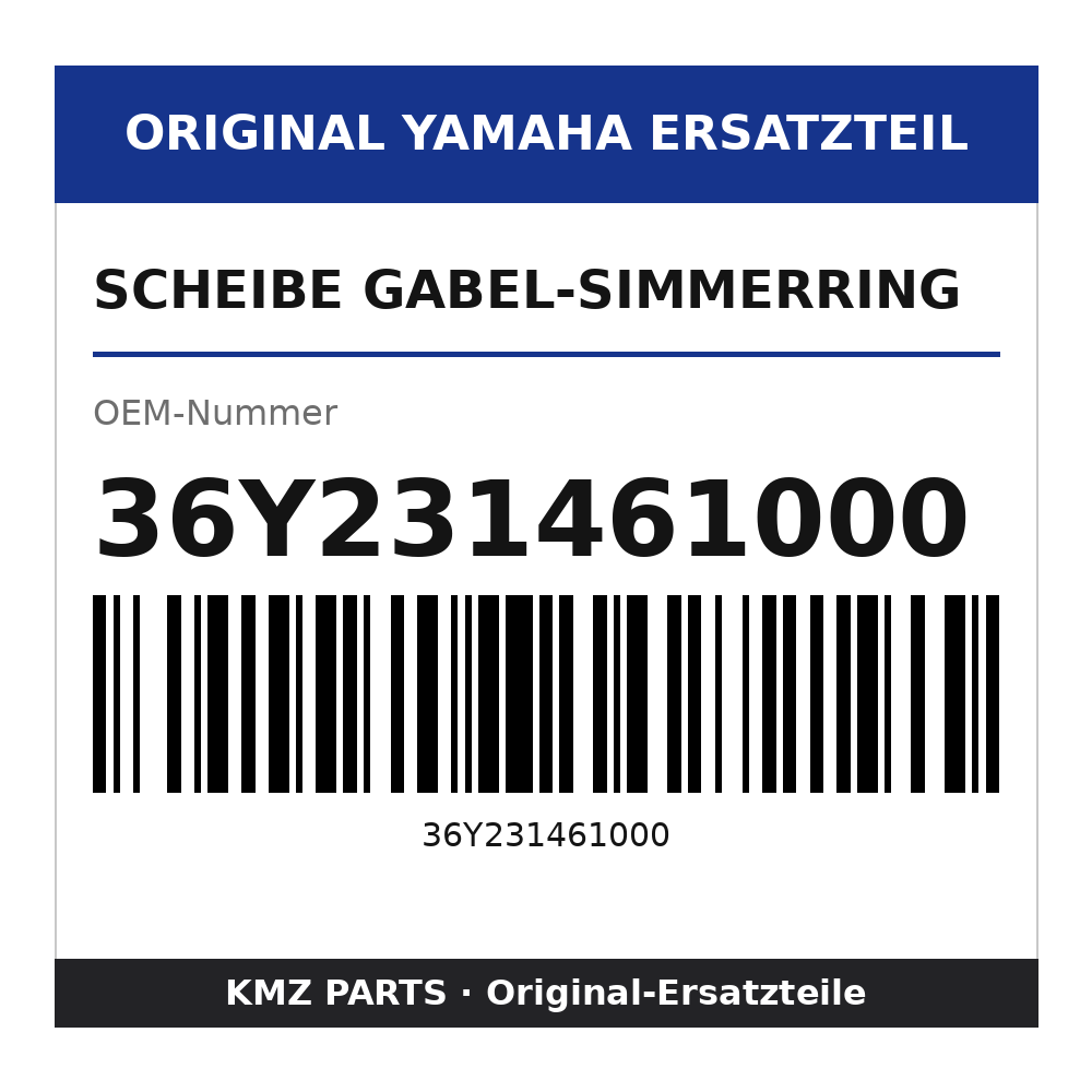 Yamaha Scheibe Gabel-Simmerring 36Y231461000