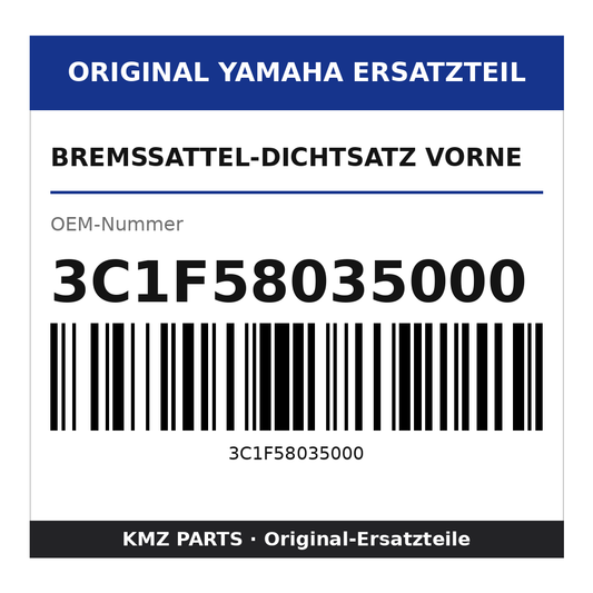 Yamaha Bremssattel-Dichtsatz vorne 3C1F58035000
