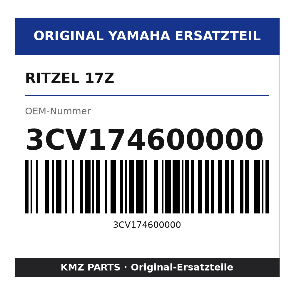 Yamaha Ritzel 17Z 3CV174600000