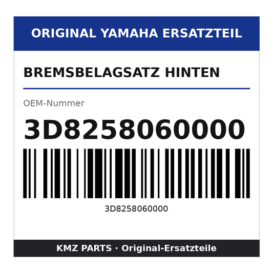 Yamaha Bremsbelagsatz hinten 3D8258060000