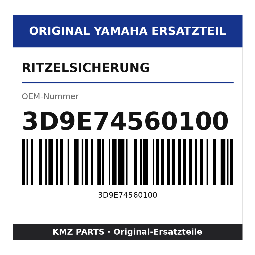 Yamaha Ritzelsicherung 3D9E74560100