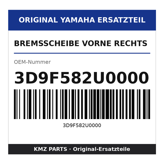 Yamaha Bremsscheibe vorne rechts 3D9F582U0000