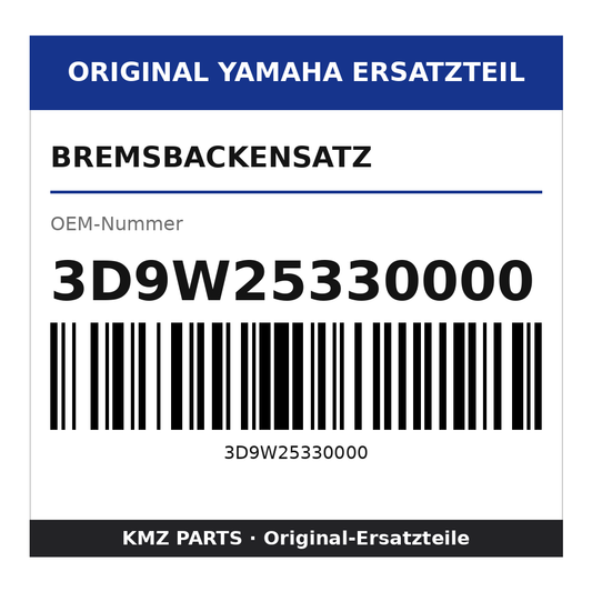Yamaha Bremsbackensatz 3D9W25330000