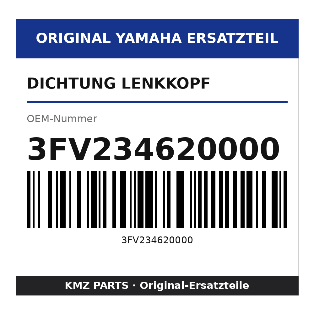 Yamaha Dichtung Lenkkopf 3FV234620000