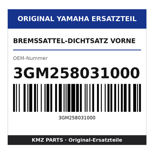 Yamaha Bremssattel-Dichtsatz vorne 3GM258031000