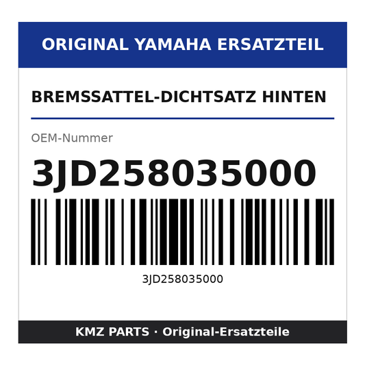 Yamaha Bremssattel-Dichtsatz hinten 3JD258035000