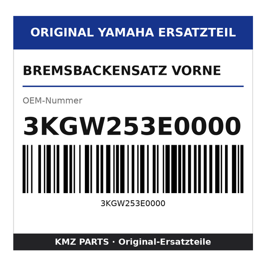 Yamaha Bremsbackensatz vorne 3KGW253E0000