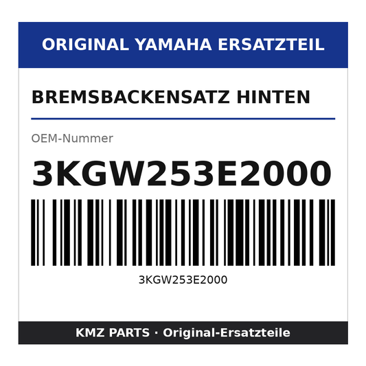 Yamaha Bremsbackensatz hinten 3KGW253E2000