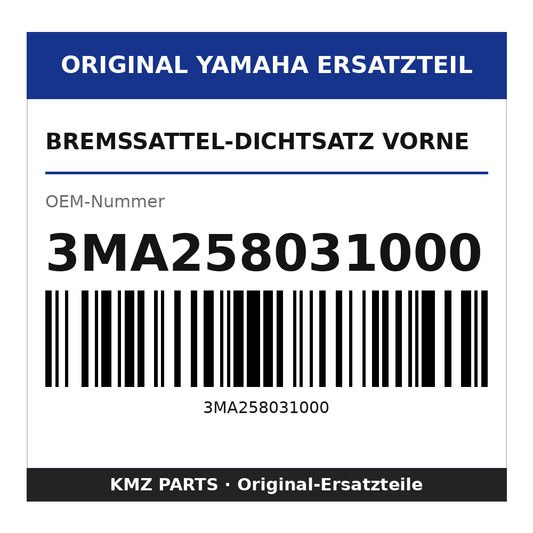 Yamaha Bremssattel-Dichtsatz vorne 3MA258031000