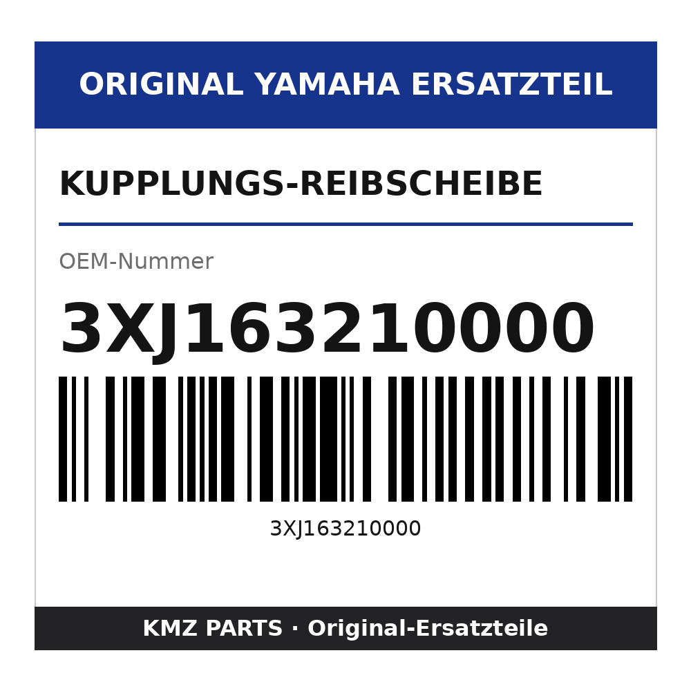 Yamaha Kupplungs-Reibscheibe 3XJ163210000