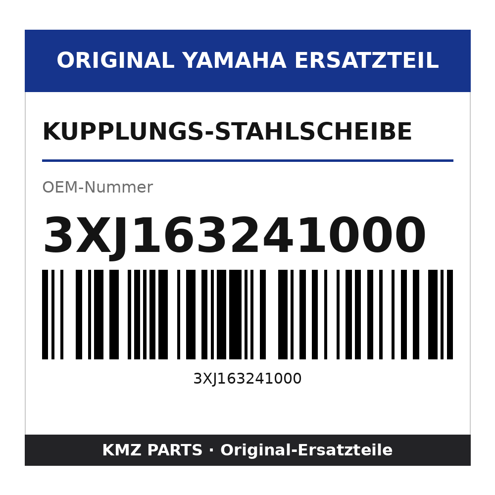Yamaha Kupplungs-Stahlscheibe 3XJ163241000