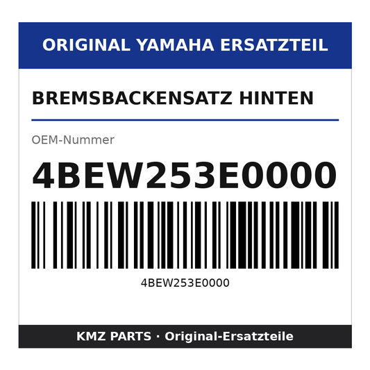 Yamaha Bremsbackensatz hinten 4BEW253E0000