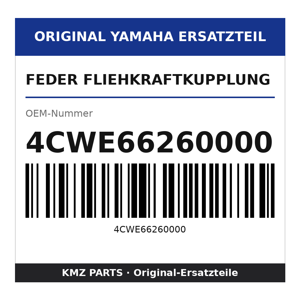 Yamaha Feder Fliehkraftkupplung 4CWE66260000