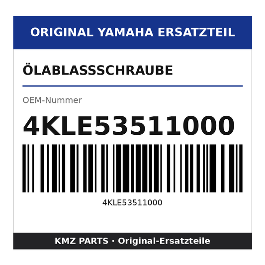 Yamaha Ölablassschraube 4KLE53511000