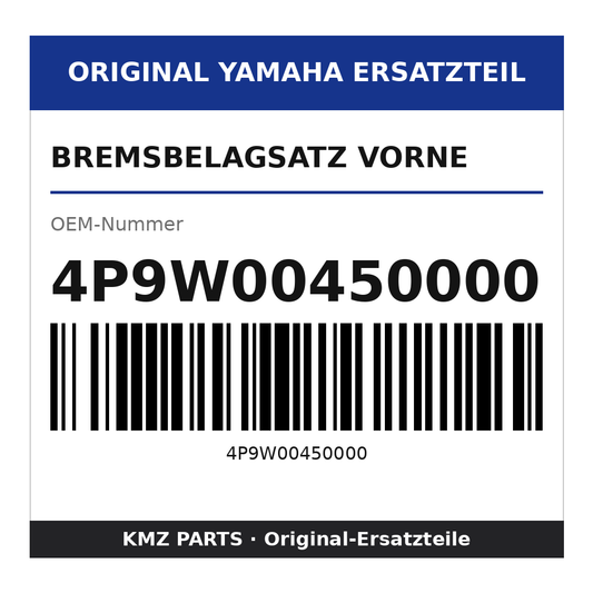 Yamaha Bremsbelagsatz vorne 4P9W00450000
