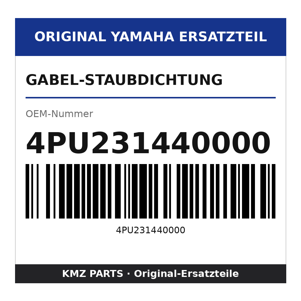 Yamaha Gabel-Staubdichtung 4PU231440000