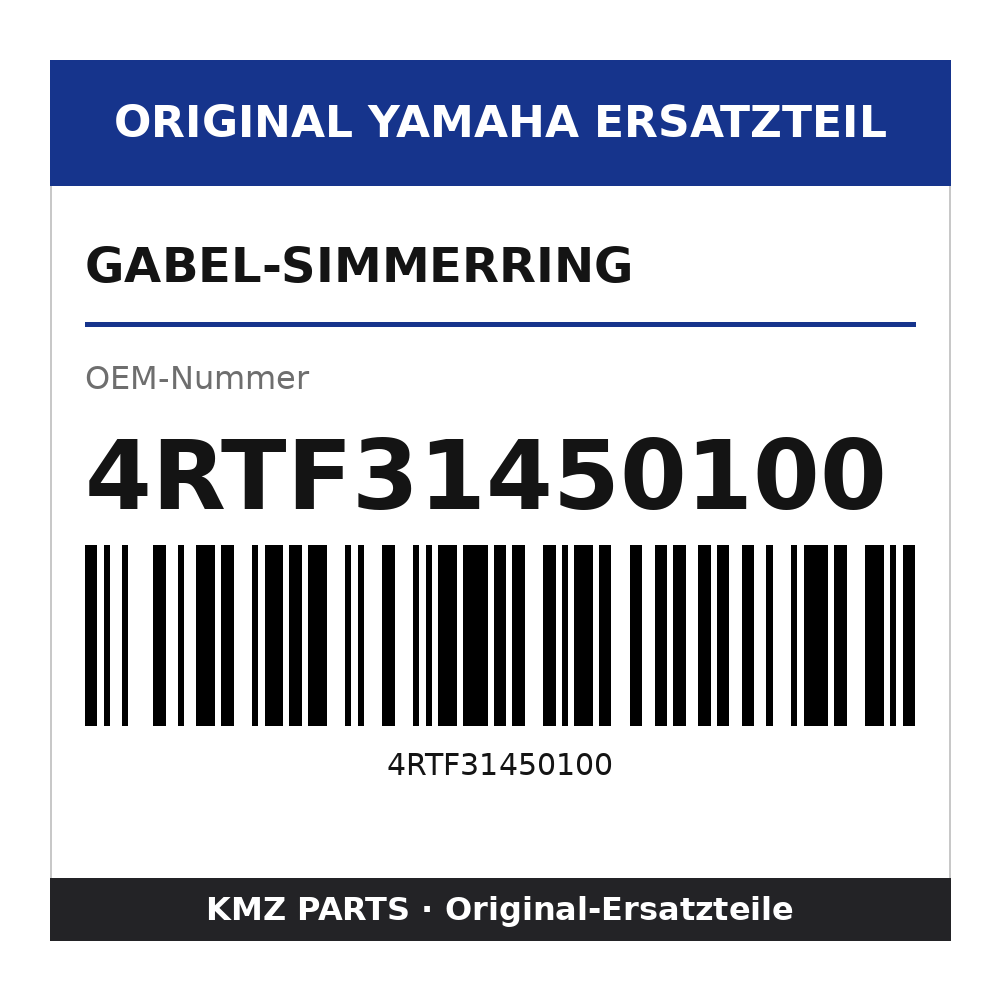 Yamaha Gabel-Simmerring 4RTF31450100