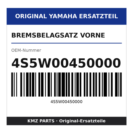 Yamaha Bremsbelagsatz vorne 4S5W00450000