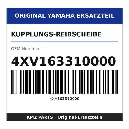 Yamaha Kupplungs-Reibscheibe 4XV163310000