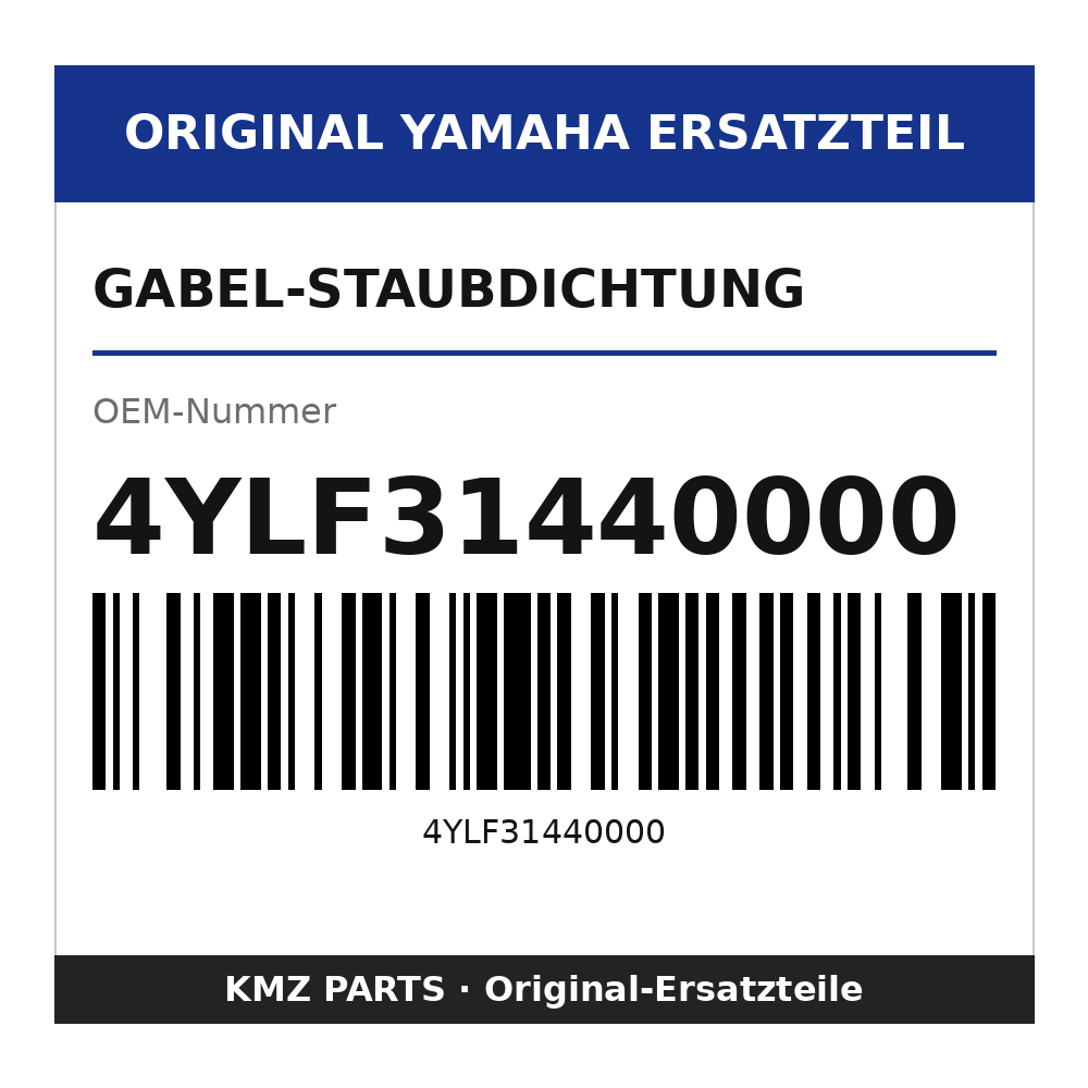 Yamaha Gabel-Staubdichtung 4YLF31440000