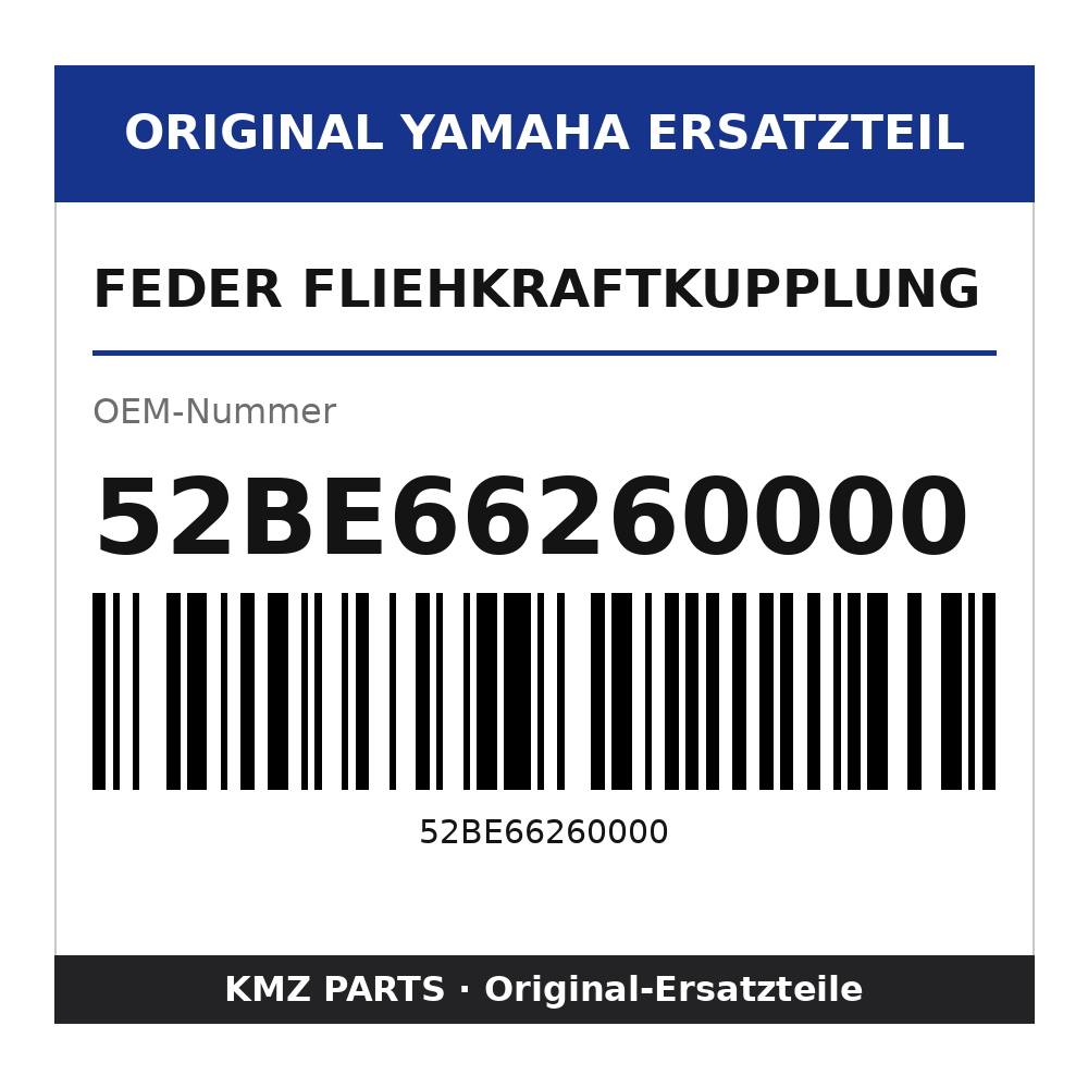 Yamaha Feder Fliehkraftkupplung 52BE66260000