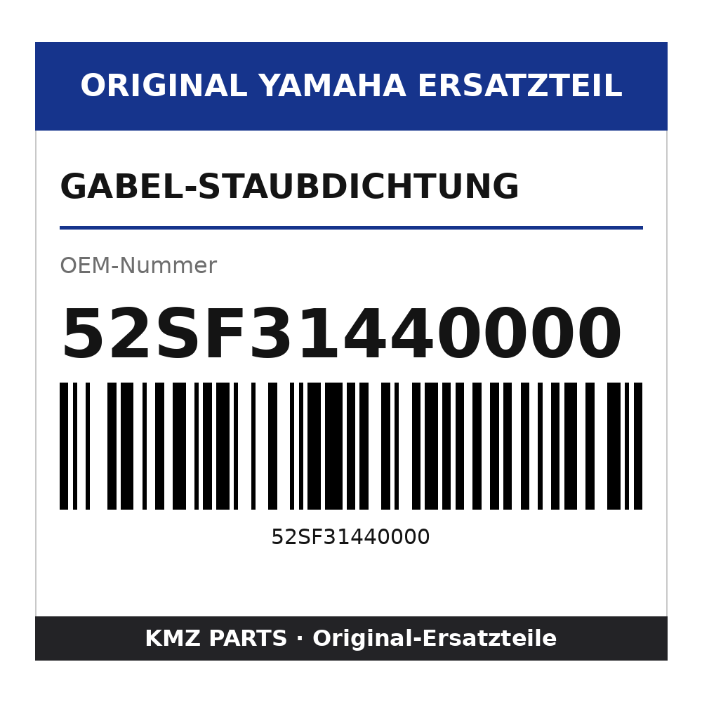 Yamaha Gabel-Staubdichtung 52SF31440000