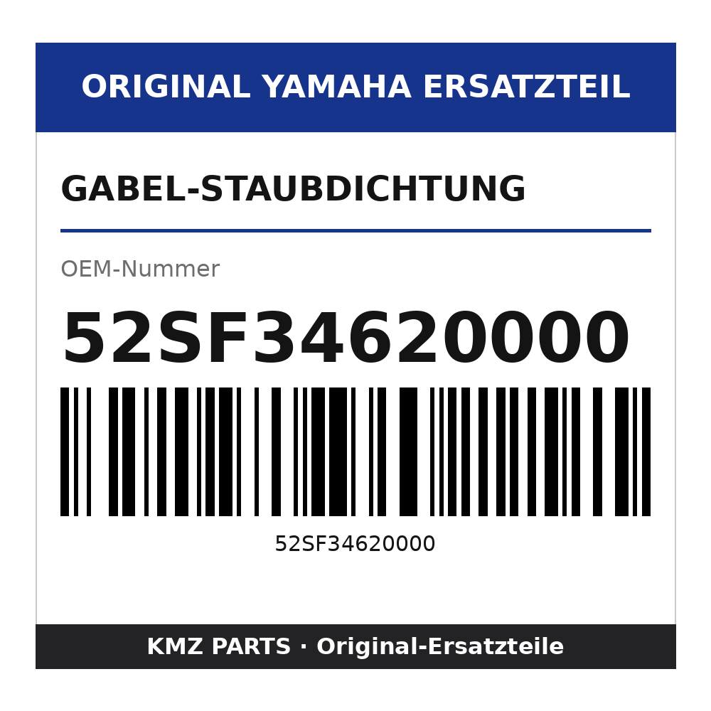 Yamaha Gabel-Staubdichtung 52SF34620000