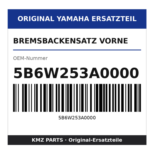 Yamaha Bremsbackensatz vorne 5B6W253A0000