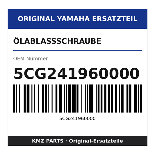 Yamaha Ölablassschraube 5CG241960000