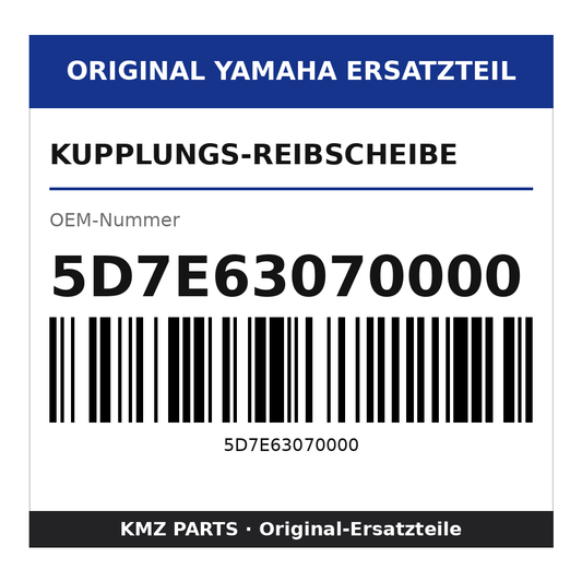Yamaha Kupplungs-Reibscheibe 5D7E63070000
