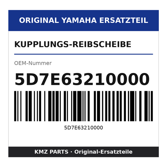 Yamaha Kupplungs-Reibscheibe 5D7E63210000