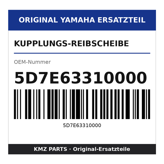 Yamaha Kupplungs-Reibscheibe 5D7E63310000