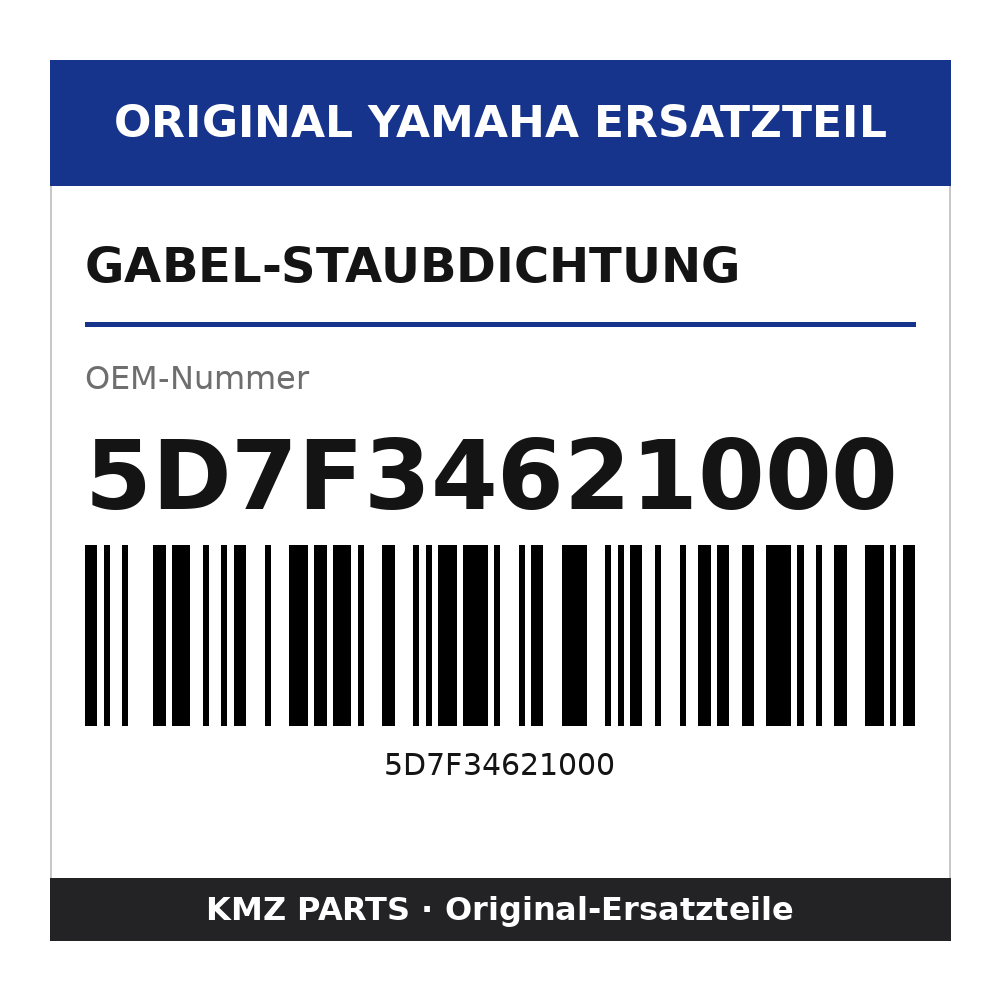 Yamaha Gabel-Staubdichtung 5D7F34621000