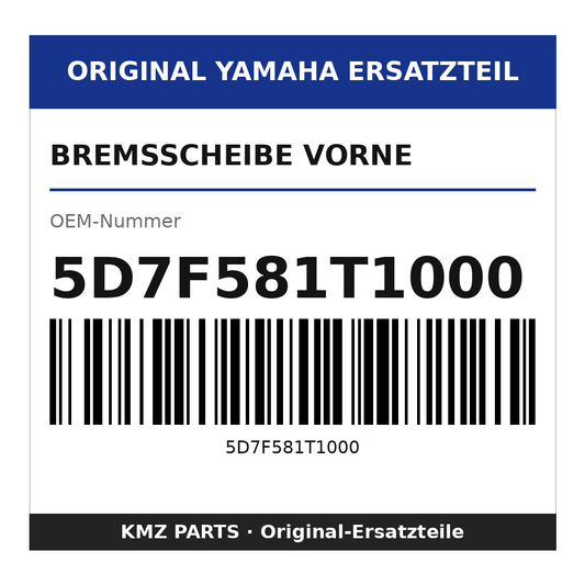 Yamaha Bremsscheibe vorne 5D7F581T1000