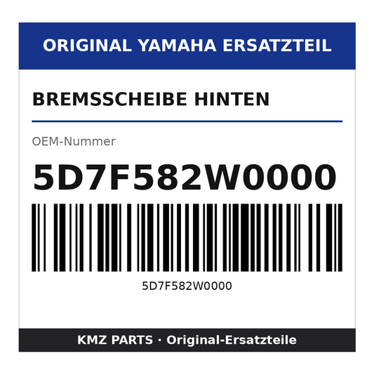 Yamaha Bremsscheibe hinten 5D7F582W0000