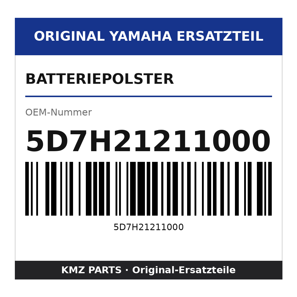Yamaha Batteriepolster 5D7H21211000
