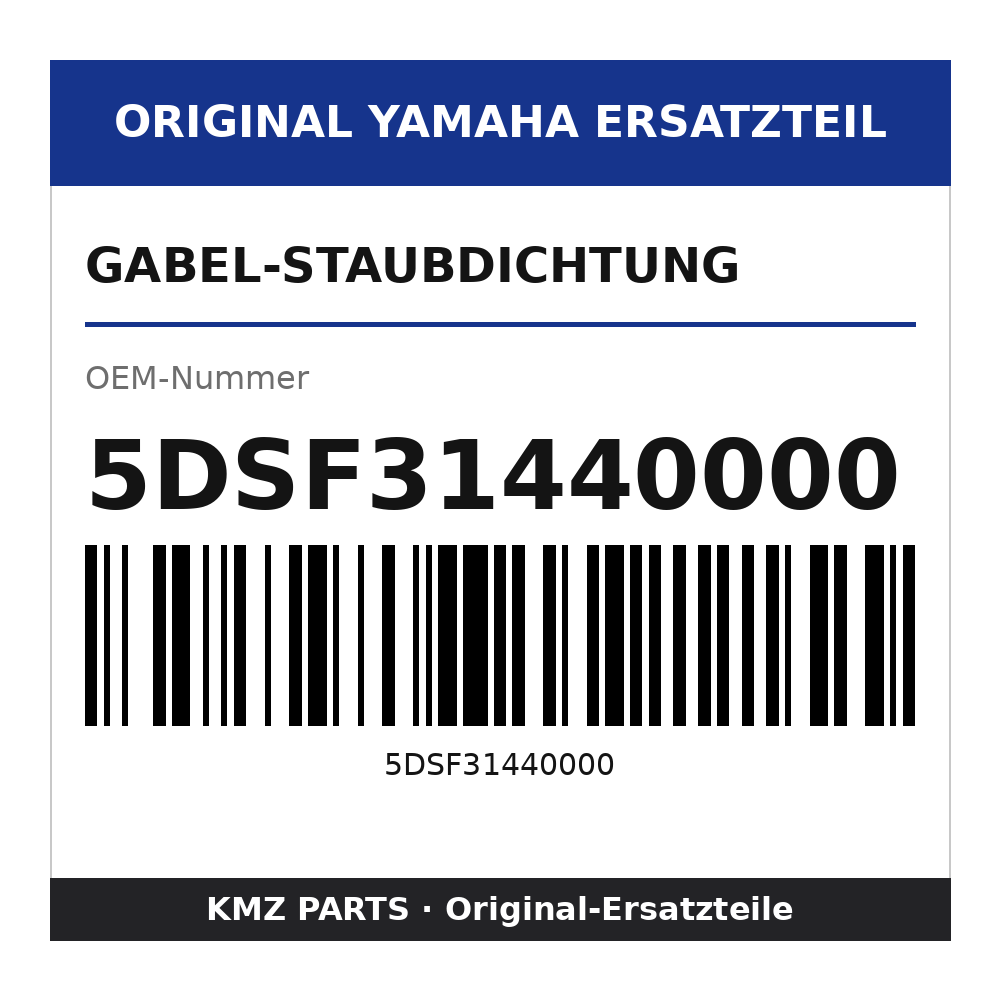 Yamaha Gabel-Staubdichtung 5DSF31440000