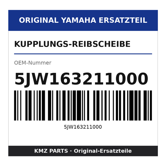 Yamaha Kupplungs-Reibscheibe 5JW163211000