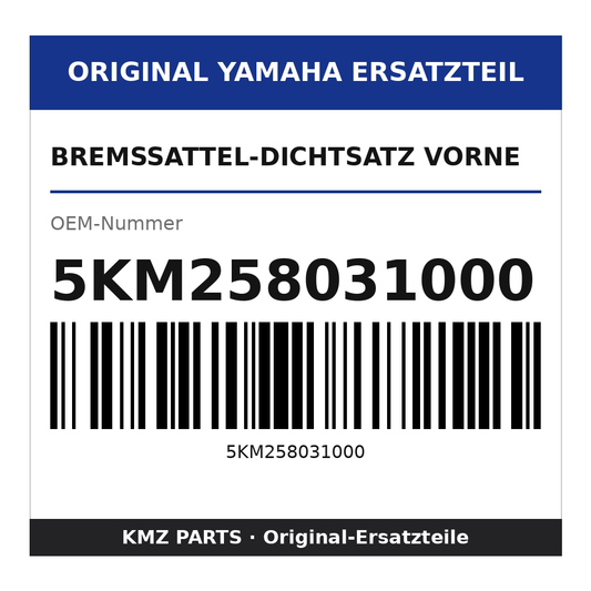 Yamaha Bremssattel-Dichtsatz vorne 5KM258031000