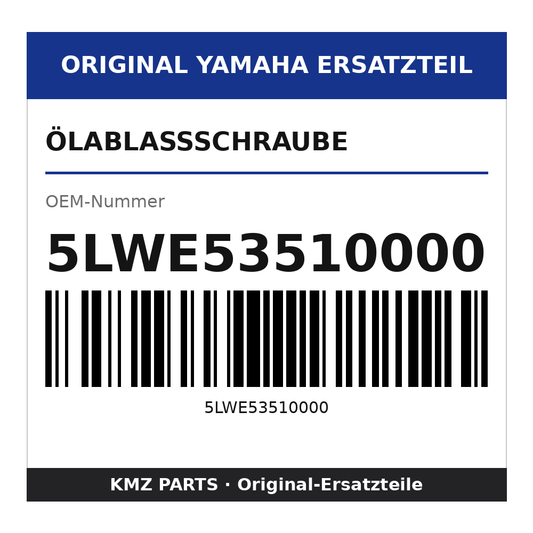 Yamaha Ölablassschraube 5LWE53510000