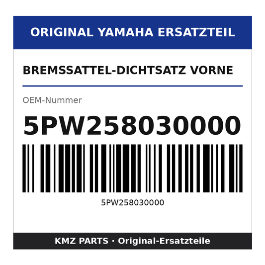 Yamaha Bremssattel-Dichtsatz vorne 5PW258030000