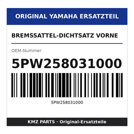 Yamaha Bremssattel-Dichtsatz vorne 5PW258031000