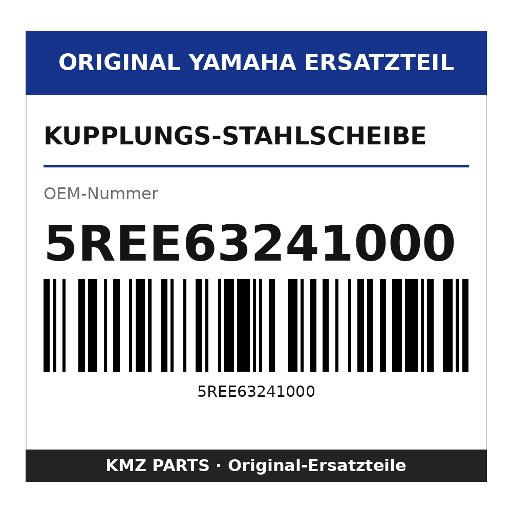 Yamaha Kupplungs-Stahlscheibe 5REE63241000