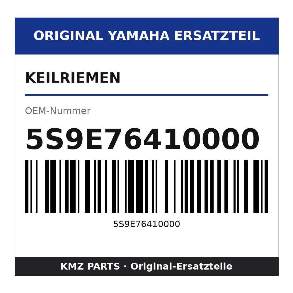 Yamaha Keilriemen 5S9E76410000