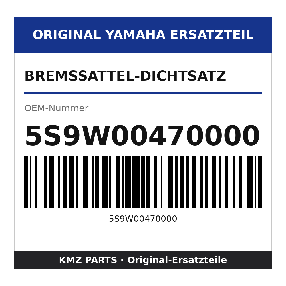 Yamaha Bremssattel-Dichtsatz 5S9W00470000