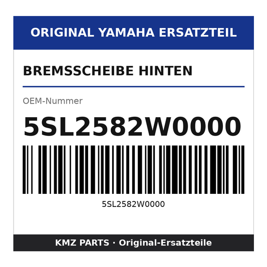 Yamaha Bremsscheibe hinten 5SL2582W0000
