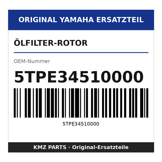 Yamaha Ölfilter-Rotor 5TPE34510000