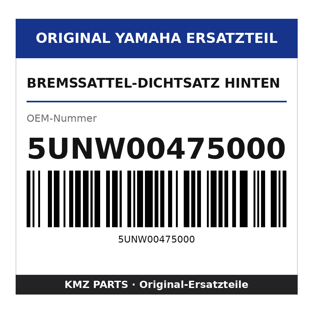 Yamaha Bremssattel-Dichtsatz hinten 5UNW00475000
