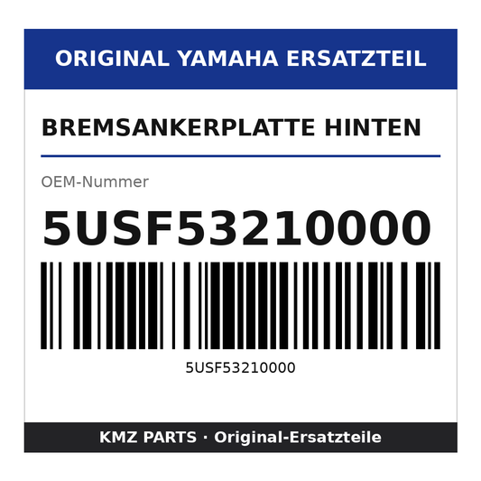 Yamaha Bremsankerplatte hinten 5USF53210000